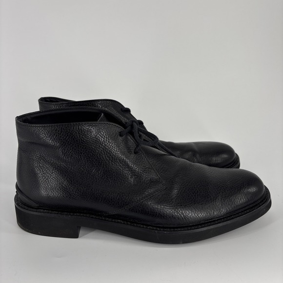 TODS ITALY Chukka Boot Mens 11 Black Leather Polacco Lace main image 10